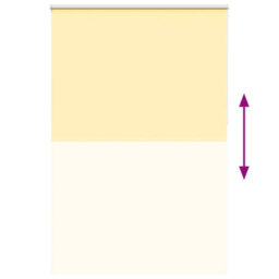 Berkfield Durable Roller Blind Blackout Yellow 145X230 Cm Fabric Width 141.6 Cm Polyester - thumbnail 9