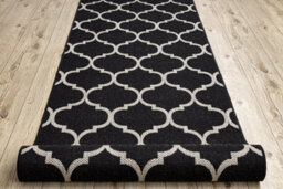 RugsX Runner Sizal Floorlux Design 20608 Moroccan Trellis Black / Silver 100  100X350 Cm - thumbnail 5