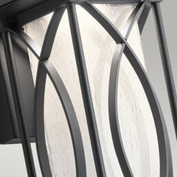 Luminosa Lighting Elstead Kichler Ashbern Outdoor 1 Light Wall Lantern Textured Black Ip44 - thumbnail 4