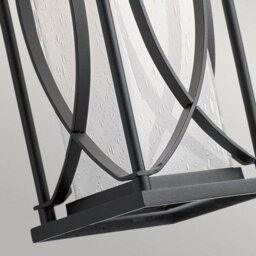 Luminosa Lighting Elstead Kichler Ashbern Outdoor 1 Light Wall Lantern Textured Black Ip44 - thumbnail 3