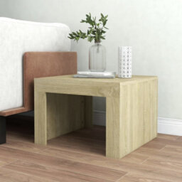 Berkfield Coffee Table Sonoma Oak 50X50X35 Cm Engineered Wood - thumbnail 3