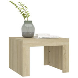 Berkfield Coffee Table Sonoma Oak 50X50X35 Cm Engineered Wood - thumbnail 4