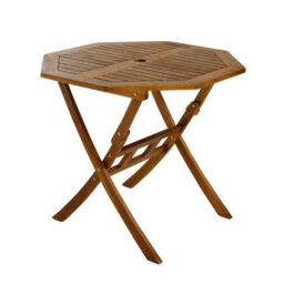 Charles Bentley Fsc Acacia Wooden Octagonal Table & Chairs 5Pc Set - thumbnail 5