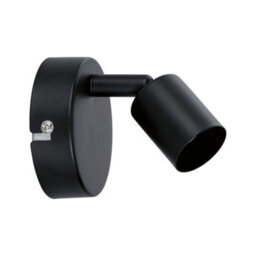 Paulmann 66755 Carolina Spotlight 1-Lamp Max. 10 Watts Ceiling Luminaire Matt Black Spot Metal Gu10 - thumbnail 2