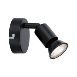 Paulmann 66755 Carolina Spotlight 1-Lamp Max. 10 Watts Ceiling Luminaire Matt Black Spot Metal Gu10 - thumbnail 3