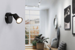Paulmann 66755 Carolina Spotlight 1-Lamp Max. 10 Watts Ceiling Luminaire Matt Black Spot Metal Gu10 - thumbnail 5