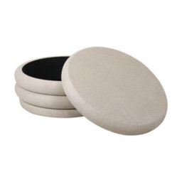Buttercup Farm Casa Storage Ottoman - Plywood/mdf/epe/foam - L78 X W78 X H40 Cm - Cream - thumbnail 3