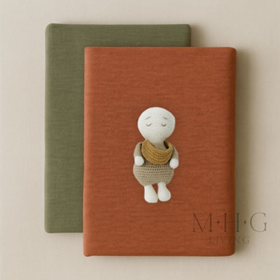 MHG Living 100% Cotton Jersey Fitted Cot Sheet - Soft And Breathable Baby Bedding - Green & Mustard - Fits 120X60Cm - image 1