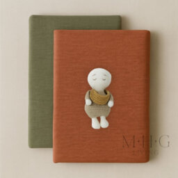 MHG Living 100% Cotton Jersey Fitted Cot Sheet - Soft And Breathable Baby Bedding - Green & Mustard - Fits 120X60Cm - thumbnail 1