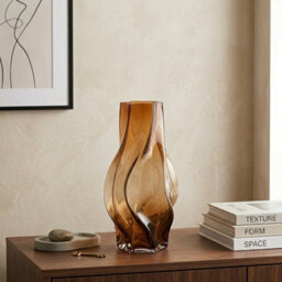 Garden Greatness Botanical Mocha Swirl Style Vase - thumbnail 2