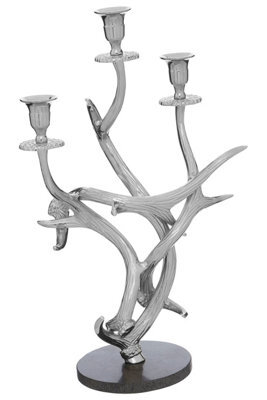 Orsina 3 Candles Antler Candelabra Holder, Candle Holder For Dining Table, 3 Candle Holder Centrepiece - image 1