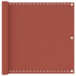 Berkfield Balcony Screen Terracotta 90X300 Cm Hdpe - thumbnail 1