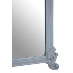 Orsina Grey Wall Mirror With Decorative Crest,rectangular Wall Mirror With Rounded Shoulders,modern Hallway Mirror - thumbnail 4