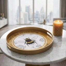 Garden Greatness Welcome To Our Home Bee Tray Decor - thumbnail 2