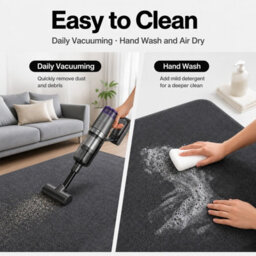 Marlow Rugs Living Room Fluffy Rebound Foam Carpet Non Slip Washable,grey - thumbnail 8