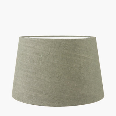 Pacific Lifestyle 40Cm Sage Green Linen Tapered Table Lampshade Modern Floor Lamp Shade - image 1