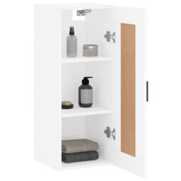 Berkfield Wall Mounted Cabinet White 34.5X34X90 Cm Engineered Wood - thumbnail 5