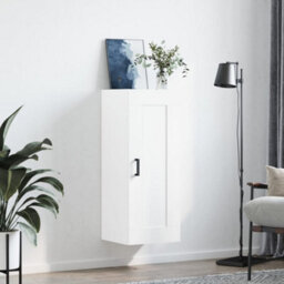 Berkfield Wall Mounted Cabinet White 34.5X34X90 Cm Engineered Wood - thumbnail 3