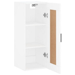 Berkfield Wall Mounted Cabinet White 34.5X34X90 Cm Engineered Wood - thumbnail 7