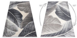 RugsX Carpet Fusion 8912 Dark Grey - Feathers, Modern, Abstract 140X190 Cm - thumbnail 3