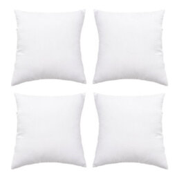 Living And Home White 50Cmw 4Pcs Polyester Pillow Inserts - thumbnail 1