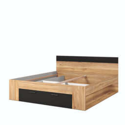 Arte Luxurious Beta Divan Bed 180Cm In Oak Mauvella - Expansive Eu Super King With Storage