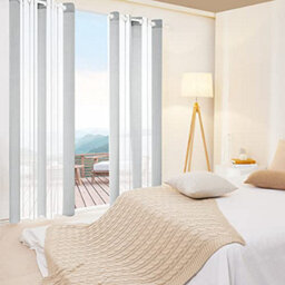 Deconovo Yarn-Dyed Voile Curtains Semi Transparent Net Curtains Sheer Curtains, 55 X 90 Inch Linen 2 Panels - thumbnail 2
