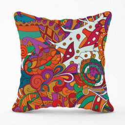 Warren Reed Designer Mehndi Design Outdoor Cushion 45Cm X 45Cm - thumbnail 1