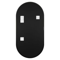 GoodHome Tisa Black Oval Wall-Mounted Bathroom Mirror (H)80Cm (W)40Cm - thumbnail 3
