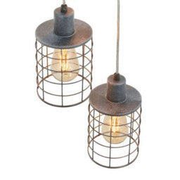 Pagazzi Lighting Pagazzi Keaton 3 Light Pendant Concrete Effect Ceiling Light - thumbnail 5