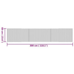 Berkfield Rug Rectangular Nature 60X300 Cm Bamboo - thumbnail 8