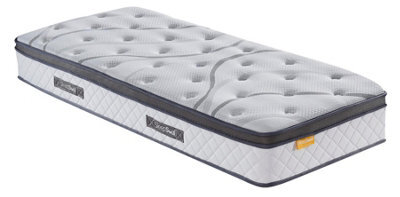 Save On Goods UK 3Ft Single Pocket Spring 1000 Cooling Gel & Foam Pillow Topped Sprung Mattress, Vacuum Rolled, Boxed - image 1