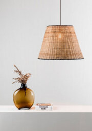 Luminosa Lighting Luminosa Sumba Black, Rattan Dome Pendant Lamp 3000K - thumbnail 2