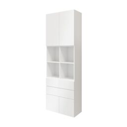 GoodHome Atomia Gloss White Oak Effect Office & Living Storage - thumbnail 2