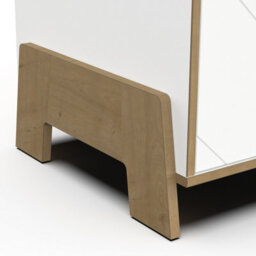 FurniComp LTD Furnicomp Elsie 3 Door 1 Drawer Kids Wardrobe- Matt White & Hamilton Oak - thumbnail 7