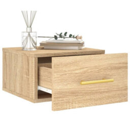 Berkfield Wall-Mounted Bedside Cabinets 2 Pcs Sonoma Oak 35X35X20 Cm - thumbnail 4