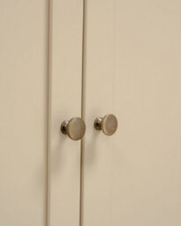 Statement Furniture Pembroke Double Wardrobe With Oak Top - Pebble - thumbnail 3