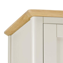 Statement Furniture Pembroke Double Wardrobe With Oak Top - Pebble - thumbnail 6