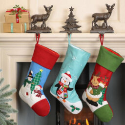 Dibor Patchy And Pete The Snowmen Xmas Christmas Gift Bag Christmas Stocking For Kids - thumbnail 4