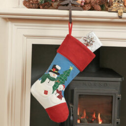 Dibor Patchy And Pete The Snowmen Xmas Christmas Gift Bag Christmas Stocking For Kids - thumbnail 3