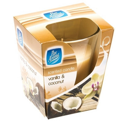151 Vanilla Bean Scented Clear Glass Candle
