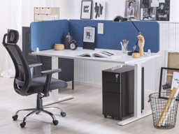 Beliani Desk Screen Wally Blue - thumbnail 2
