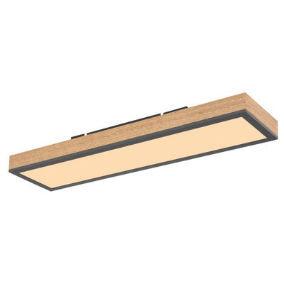 Luminosa Lighting Luminosa Doro 60X15Cm Flush Ceiling Light Graphite Led 3000K - image 1