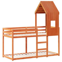 Berkfield Bunk Bed Without Mattress Wax Brown 80X200 Cm Solid Wood Pine - thumbnail 3