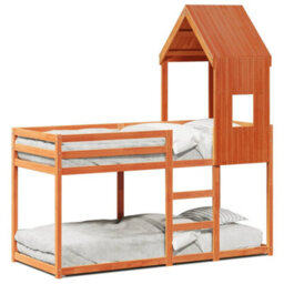 Berkfield Bunk Bed Without Mattress Wax Brown 80X200 Cm Solid Wood Pine - thumbnail 2