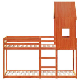 Berkfield Bunk Bed Without Mattress Wax Brown 80X200 Cm Solid Wood Pine - thumbnail 4