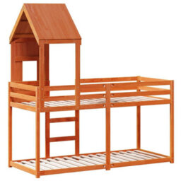 Berkfield Bunk Bed Without Mattress Wax Brown 80X200 Cm Solid Wood Pine - thumbnail 6