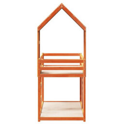 Berkfield Bunk Bed Without Mattress Wax Brown 80X200 Cm Solid Wood Pine - thumbnail 5