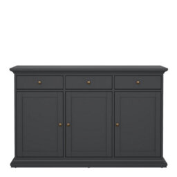 Furniture To Go Paris Sideboard With 3 Doors And 3 Drawers In Matt Grey - thumbnail 2