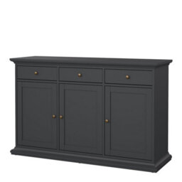 Furniture To Go Paris Sideboard With 3 Doors And 3 Drawers In Matt Grey - thumbnail 3